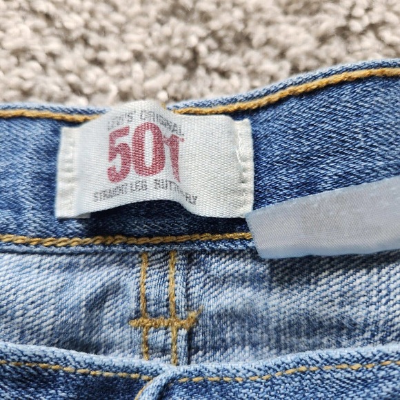 Levis 501 Original Fit Jeans Stone Wash Straight Leg Button Fly Size 34x30 Mens - Picture 3 of 12